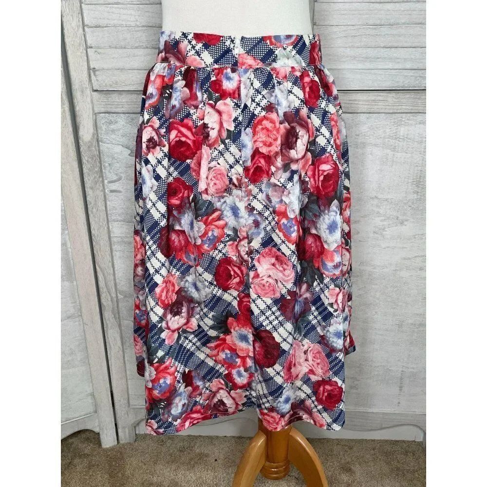 Bea & Dot ModCloth Adept Apprentice Floral Skirt S